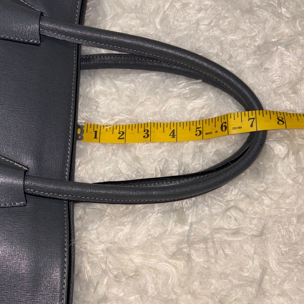Vera Pelle Classic Gray Tote Bag - Picture 8 of 11